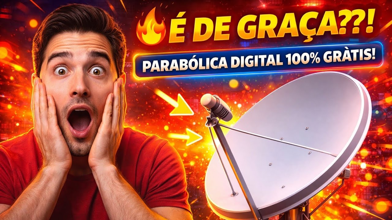 PARABÓLICA DIGITAL GRÁTIS! 108 CIDADES JÁ PODEM AGENDAR