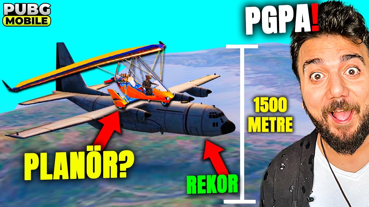 DÜNYA REKORU! PLANÖRLE UÇAĞA BİNMEK? PUBG Mobile PGPA