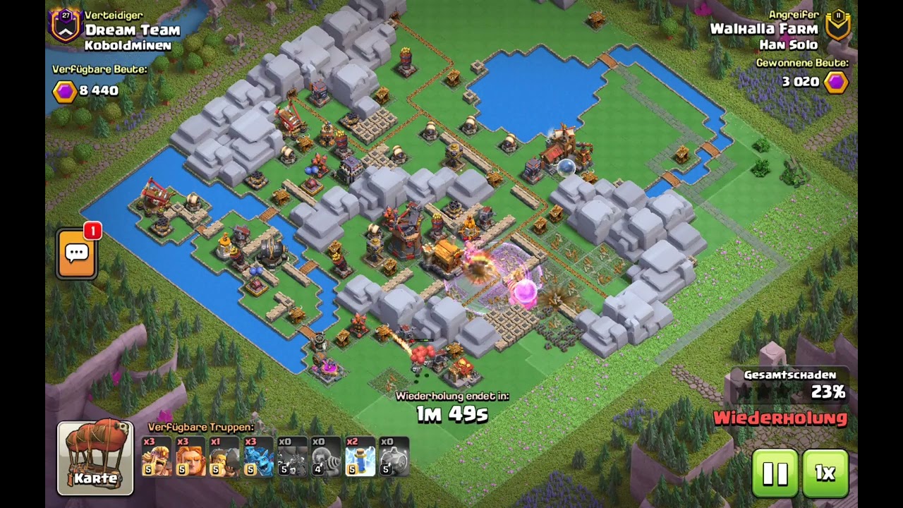 COC Raid: One Shot | Yellow Print Layout - Goblin Mines - 2026-02-22