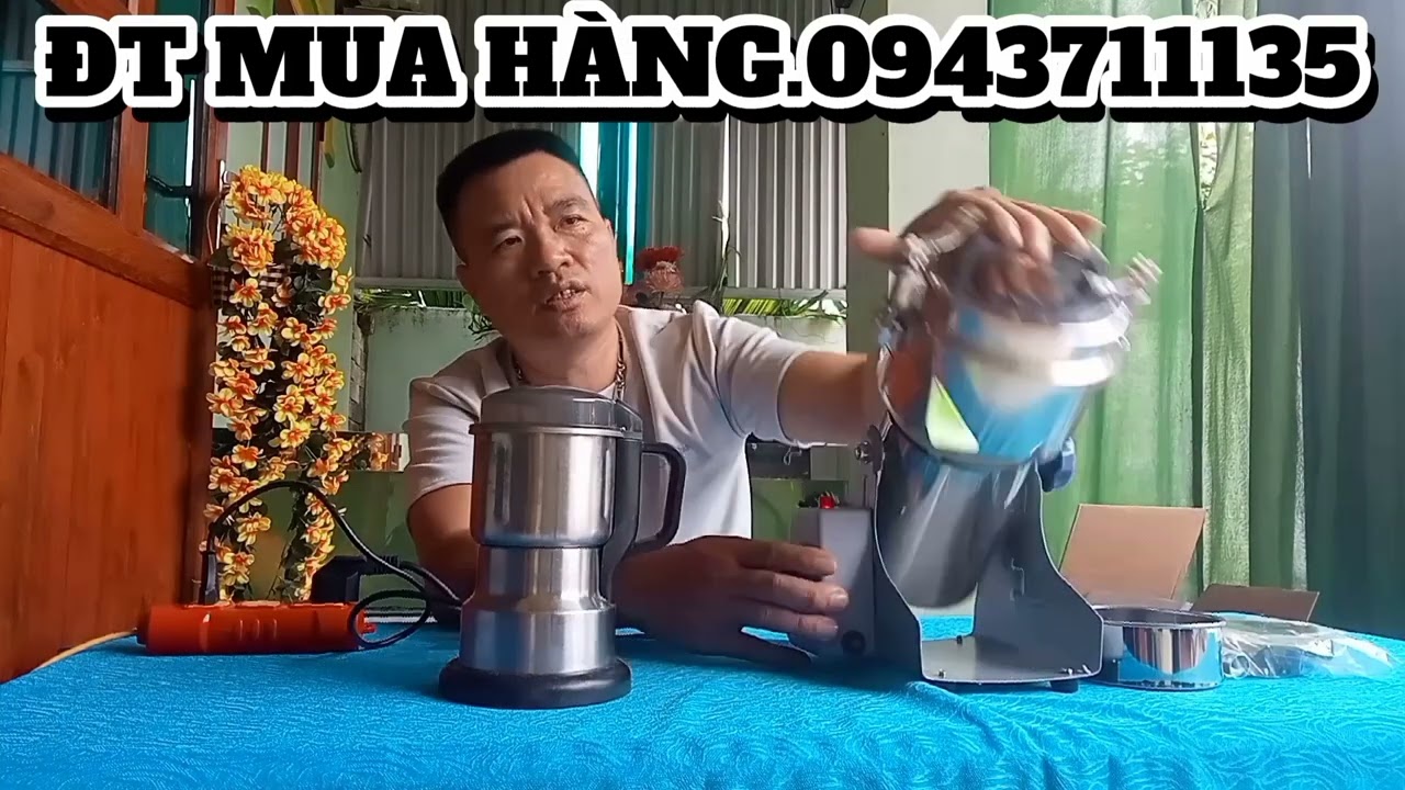 SIÊU MÁY XAY NGHIỀN BỘT KHÔ CÔNG XUẤT LỚN MẪU NHƯ VIDEO TEST CHUẨN 
