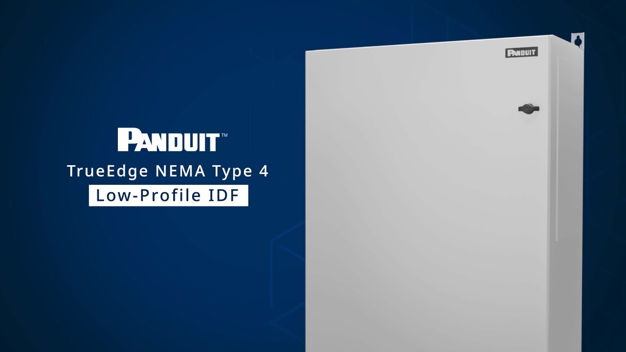 Panduit TrueEdge™ NEMA Type 4 Low‑Profile Industrial Distribution Frame
