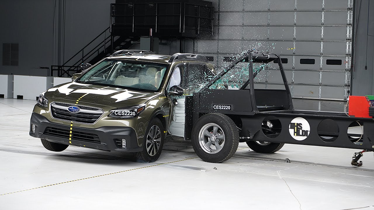2022 Subaru Outback updated side IIHS crash test