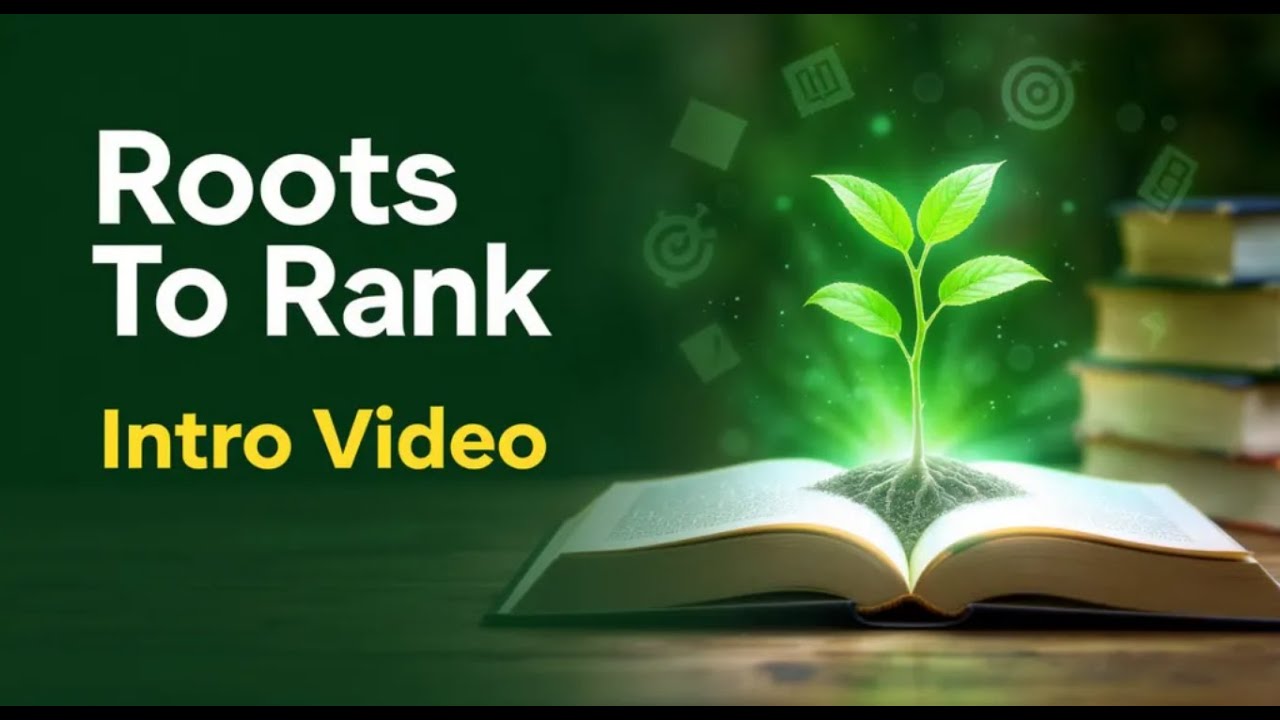 Fuel Your Competitive Exam Journey with Roots To Rank! Channel Intro