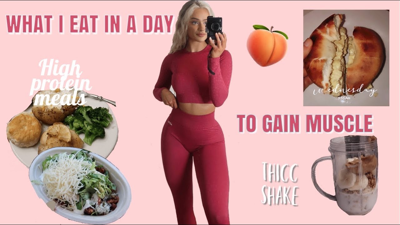 FDOE ( Full Day Of Eating)  WHAT I EAT IN A DAY TO GAIN MUSCLE | Healthy High Protein Meal Ideas