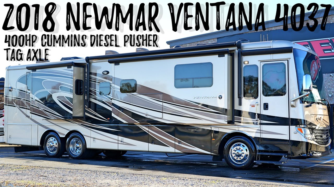2018 Newmar Ventana 4037 TAG AXLE A Class 400HP Cummins Diesel Pusher @ Porter's RV Sales - $188,900