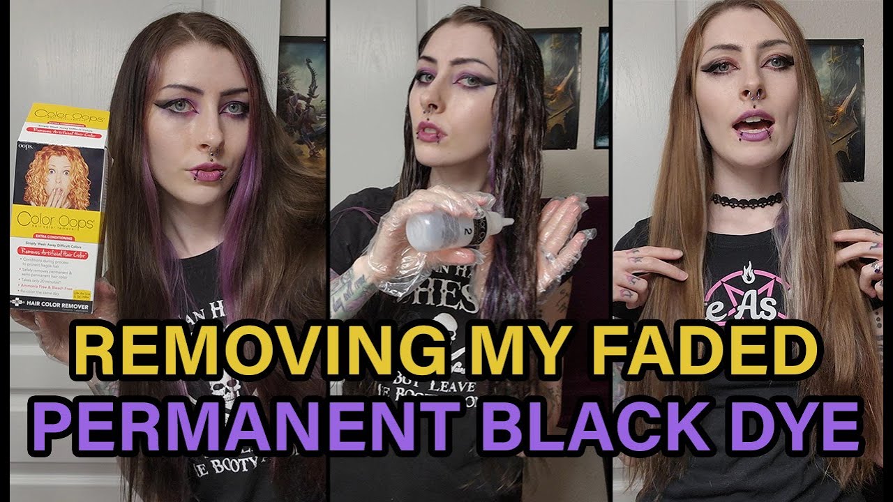 Sick of My Black Hair Fading to Brown, So I Removed It with Color Oops 🖤 (I'm Going Pastel Purple 💜)