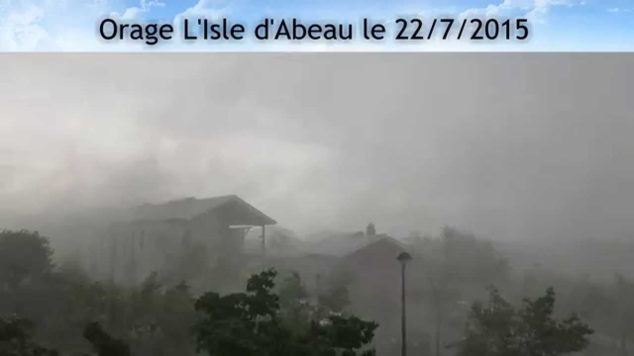 Orage à l'Isle d'Abeau (Isère) le 22/07/2015
