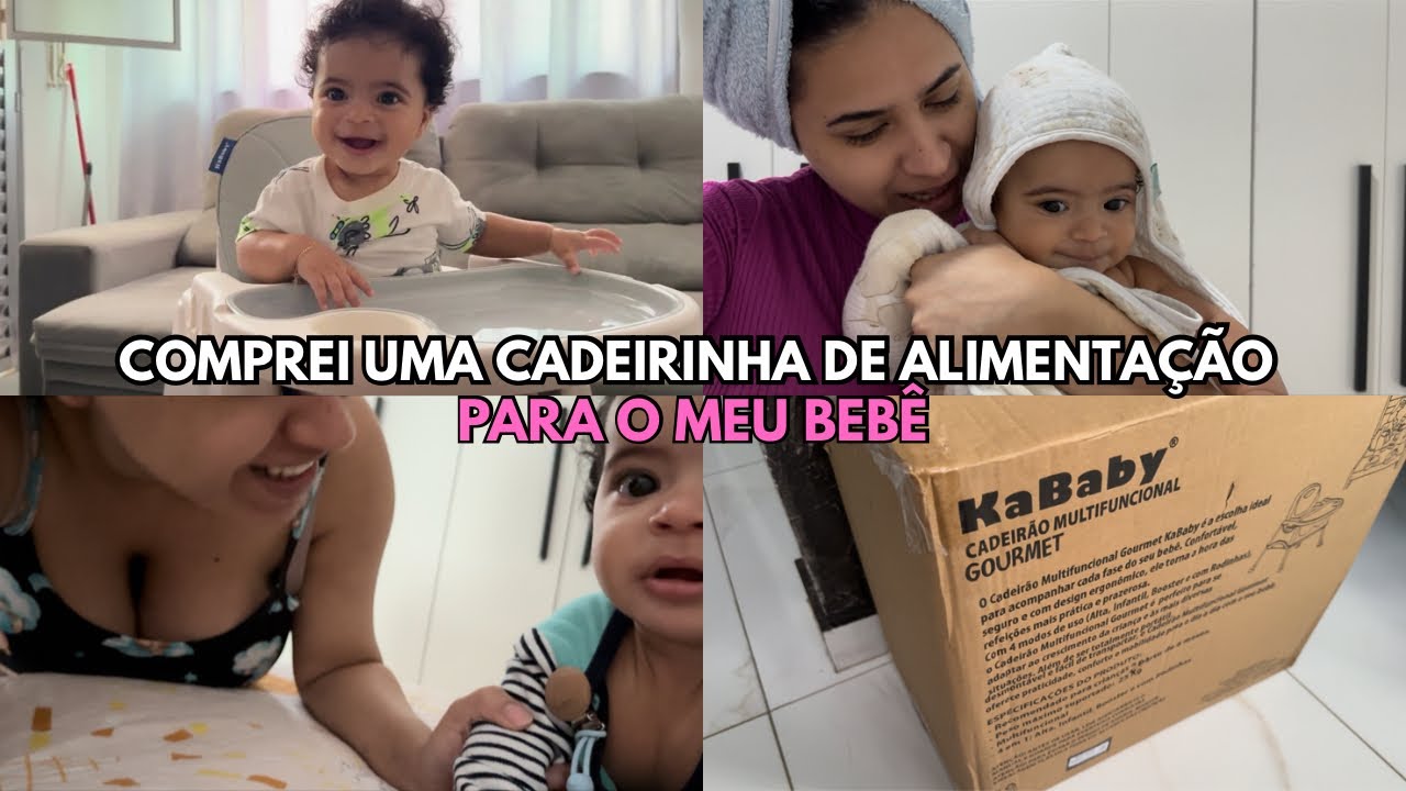 VLOG: COMPREI A CADEIRINHA DE ALIMENTAÇÃO DO MEU BEBÊ + ROTINA 😍🪑