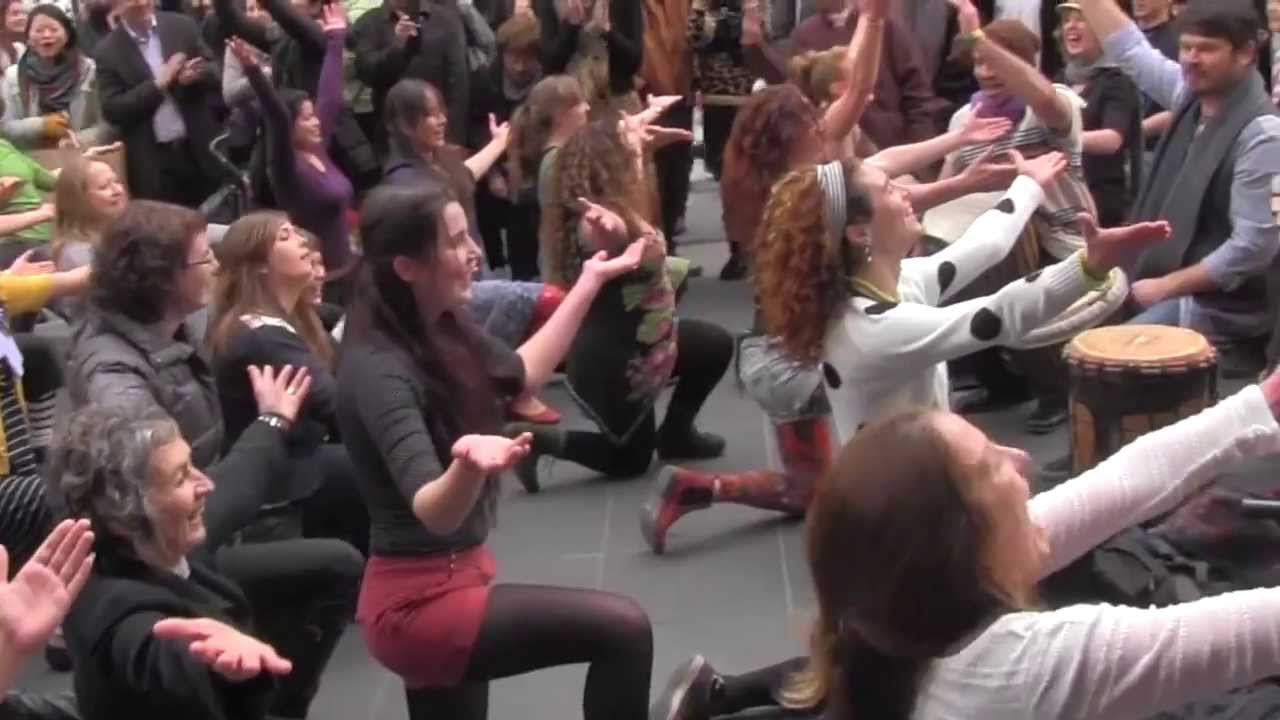 Melbourne Djembe - Bourke St Mall Flash Mob - 29th June 2013