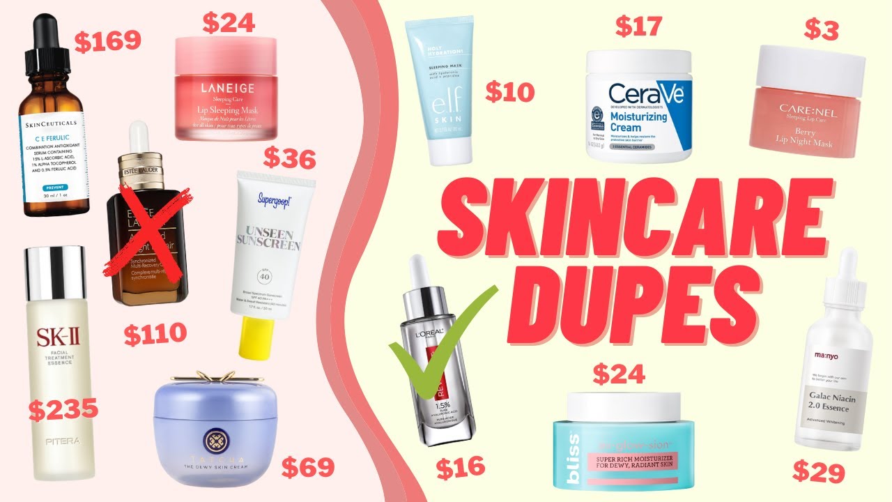 VIRAL LUXURY SKINCARE DUPES | TikTok Compilation WITH LINKS