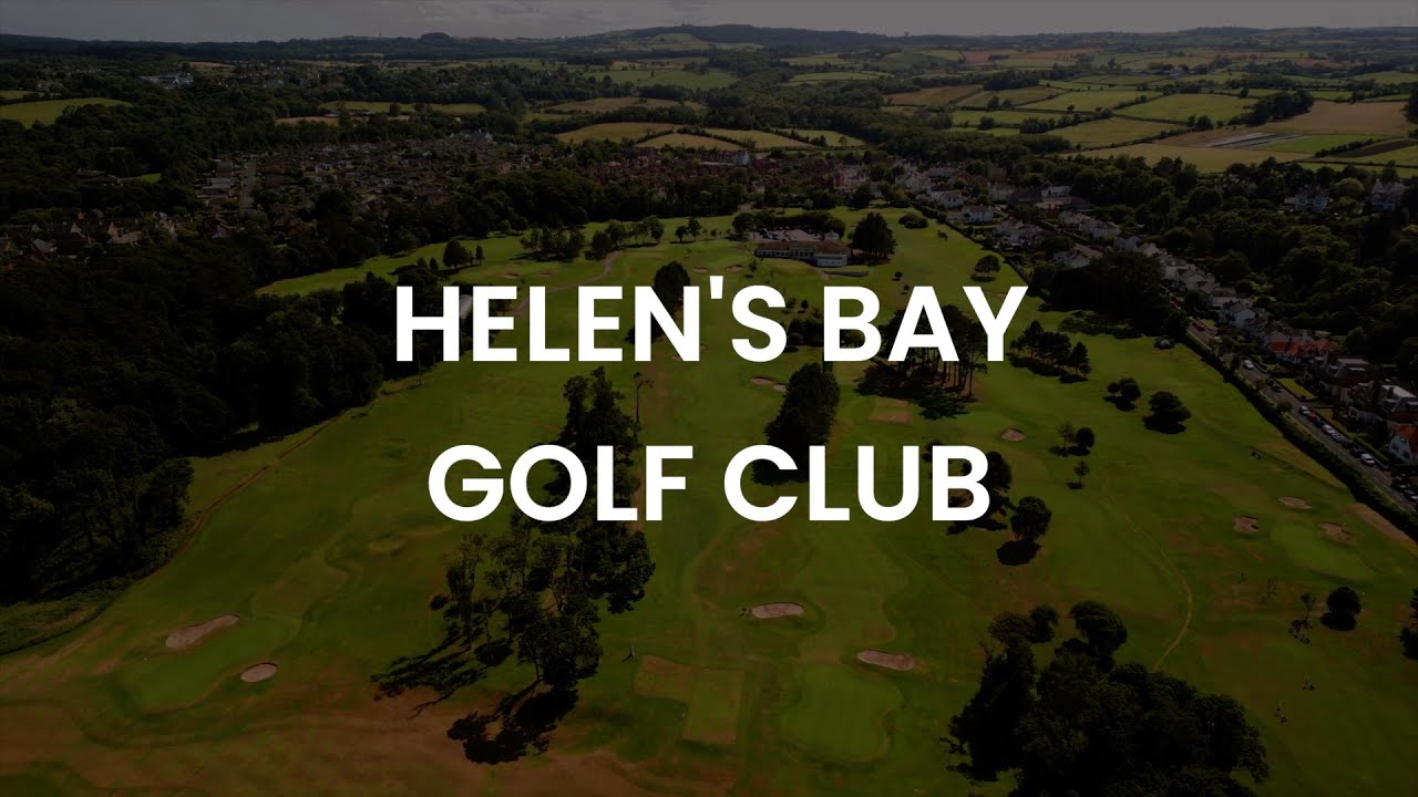 Helen's Bay Golf Club Fly-Over - Aerial Stock Footage - #4K #60FPS #aerial #golf #northernireland