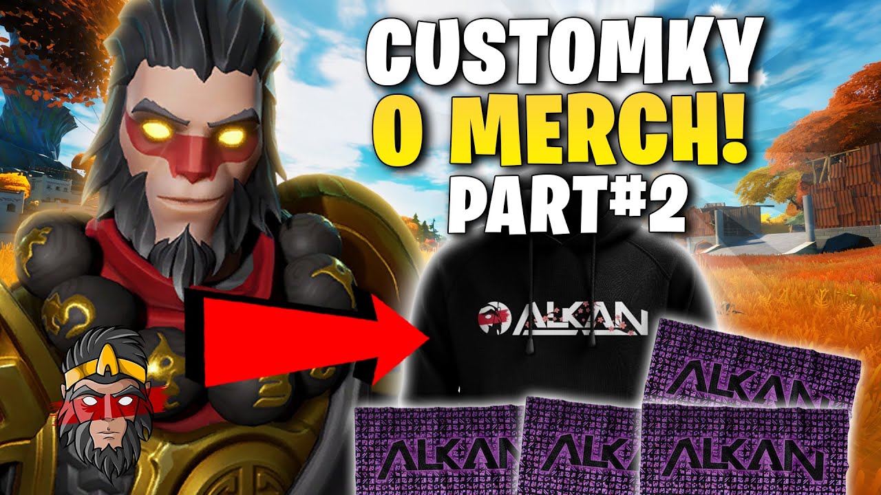 CUSTOMKY O MŮJ *NOVÝ* LIMITOVANÝ MERCH VE FORTNITE!! | PART#2