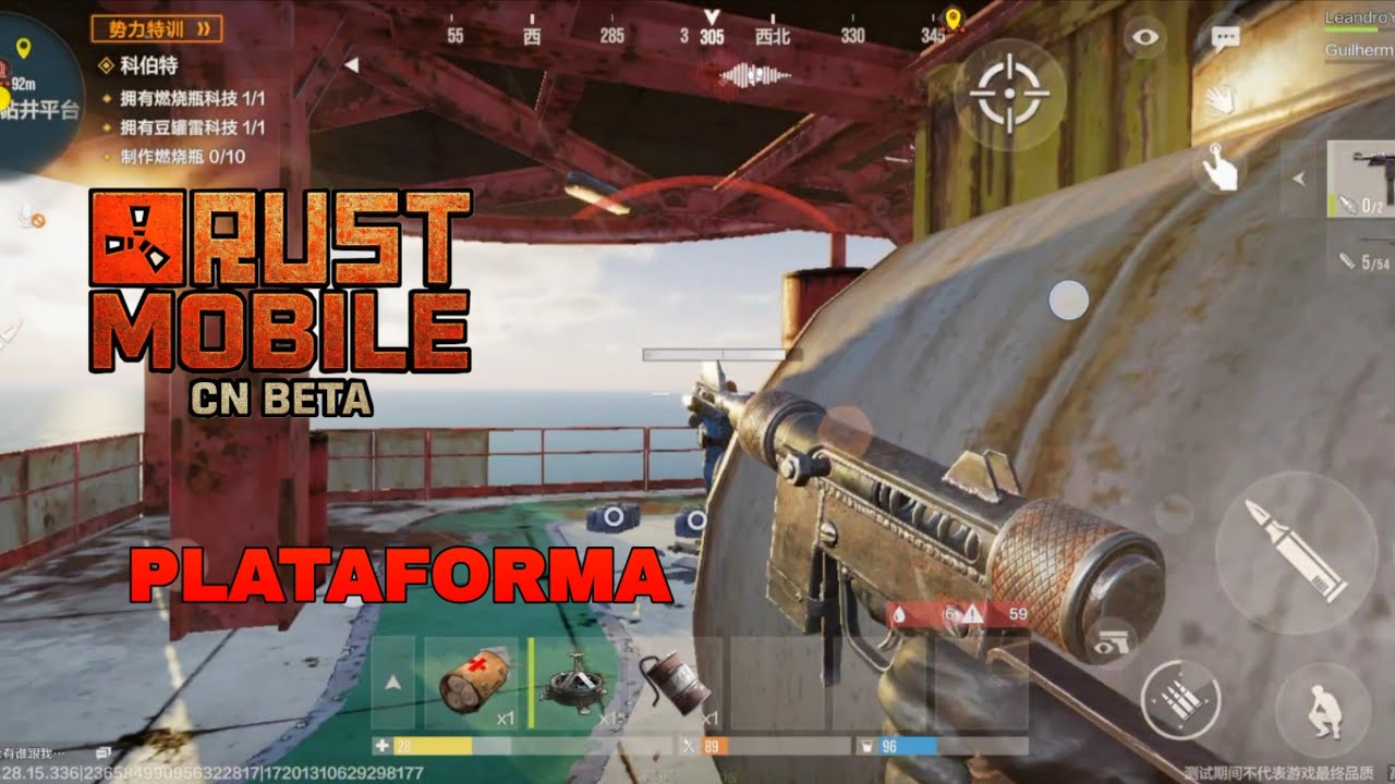 Rust Mobile CN BETA - Plataforma Gameplay 