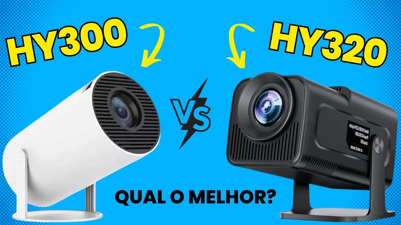 QUAL MELHOR OPÇÃO PARA CINEMA EM CASA? PROJETOR HY320 vs HY300! Comparativo completo