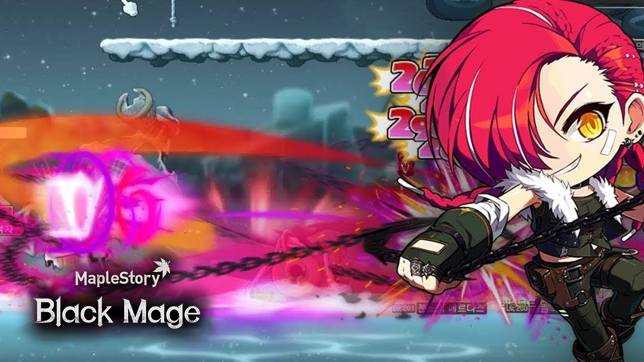 MapleStory Black Mage - Cadena 5th Job Skill (체인아츠: 메일스트롬)