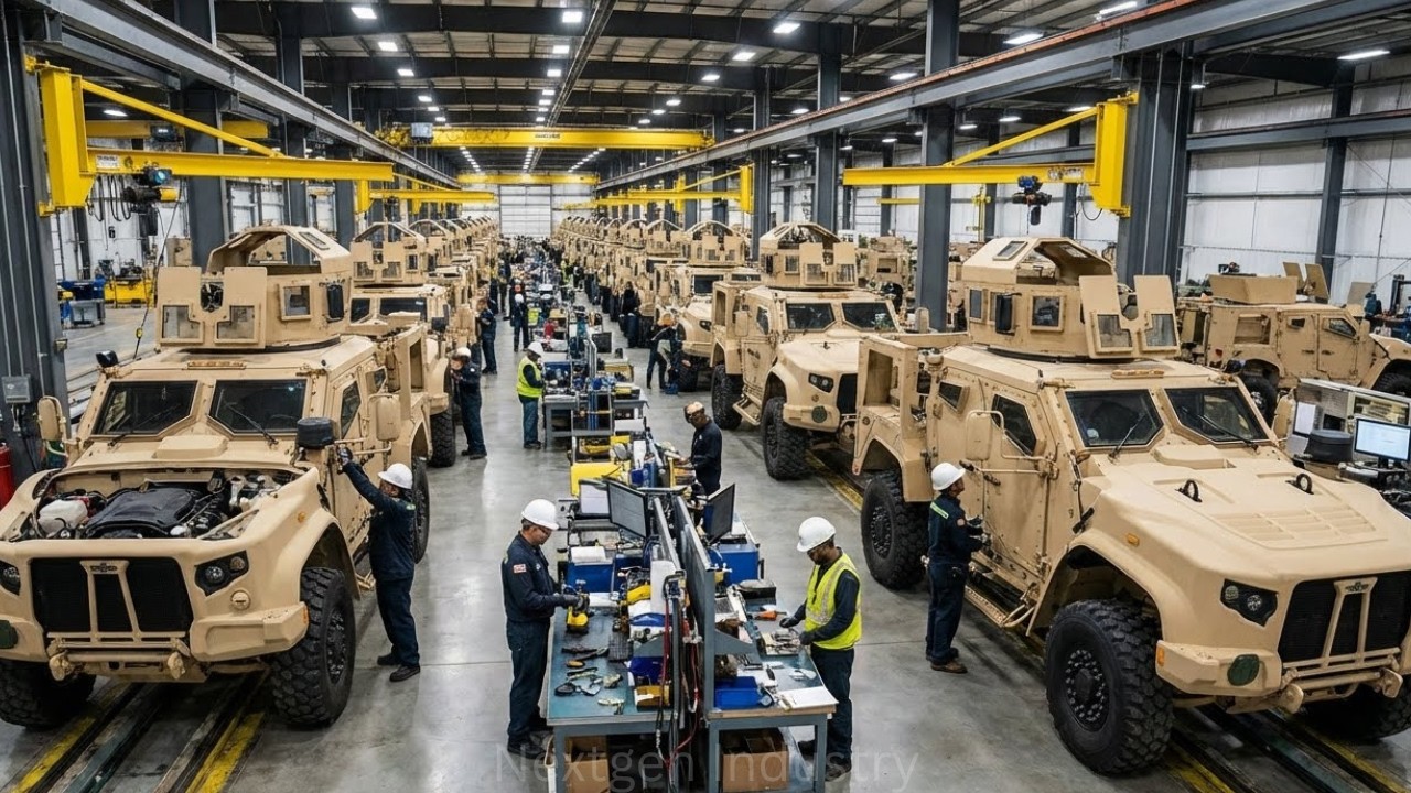 How Oshkosh Produces JLTV Military Vehicles | Inside the Tactical Truck Factory (Full Process)