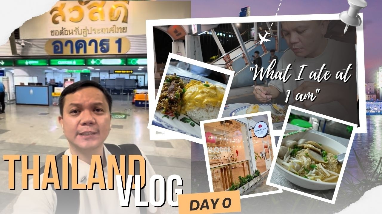 🇹🇭 Day 0 | How I almost missed my first flight to Bangkok (and what I ate at 1 AM) 🍜