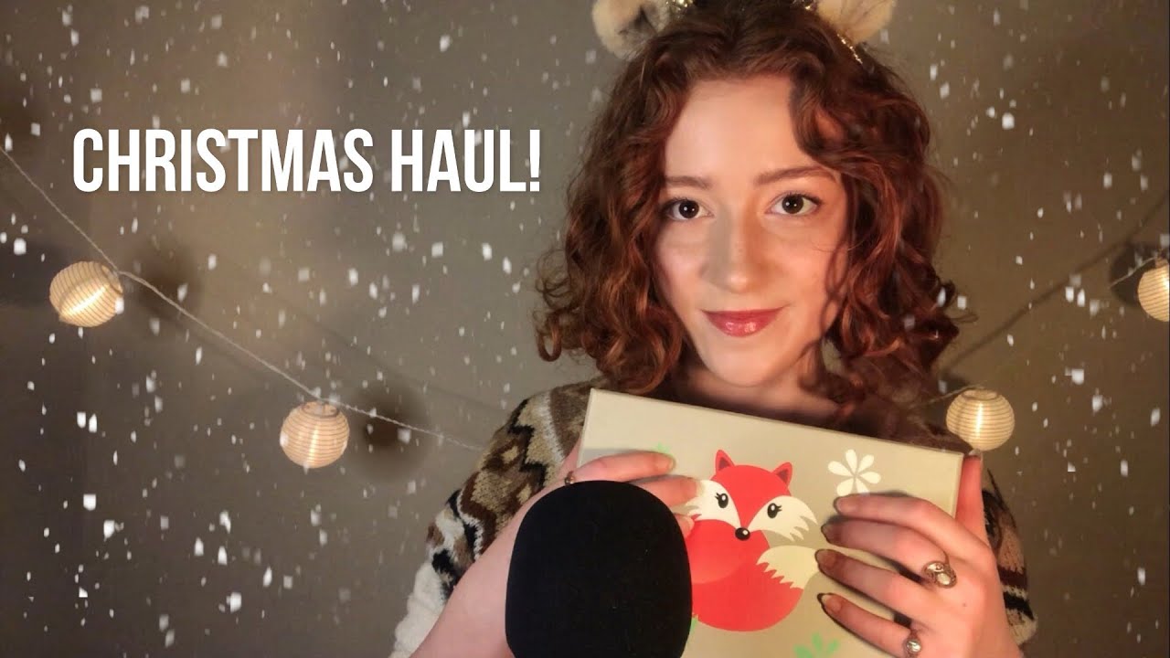 ASMR What I got for christmas! [show and tell, tapping, crinkles etc.]