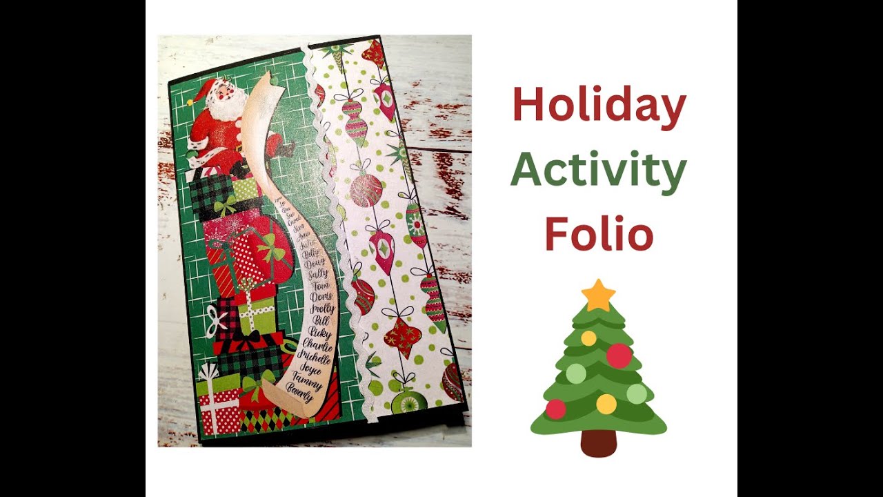 Scrapbooking Holiday Activity Folio/TUTORIAL