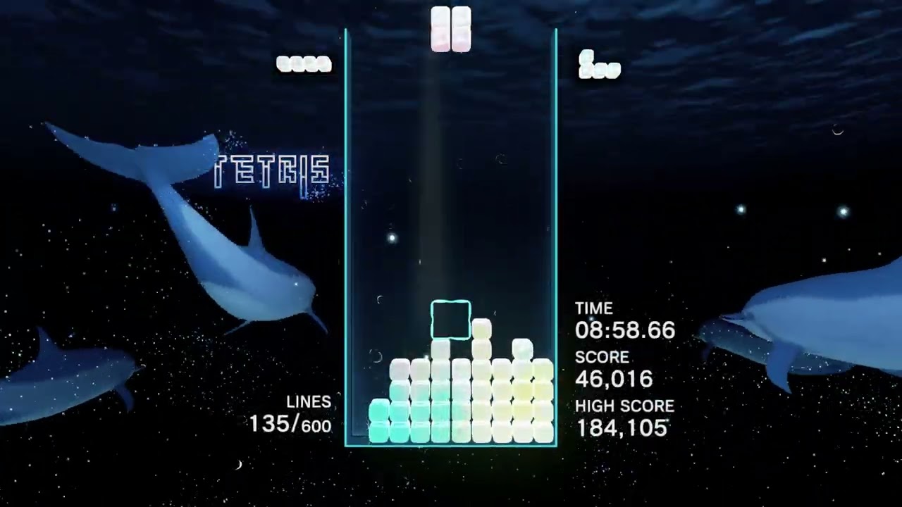 Tetris Effect: Dolphin Surf - 600 Lines in 40 minutes!