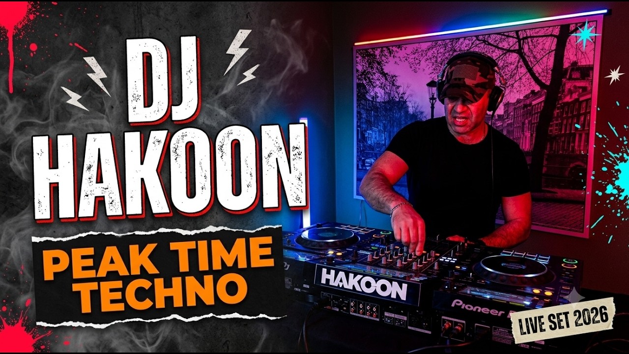 DJ Hakoon - High Energy Techno Set (Live from Amsterdam Home Studio)