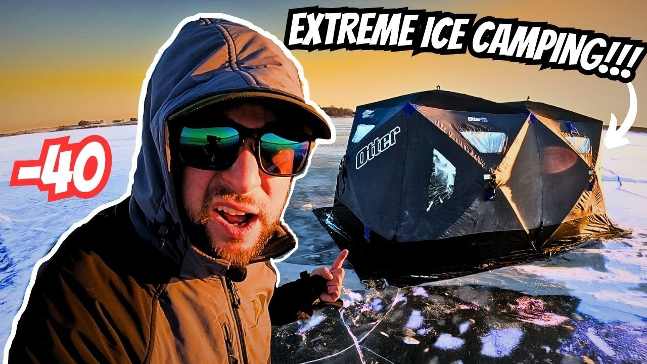 ((EXTREME ICE CAMPING)) In ⚠️Dangerous Conditions⚠️ This Almost Went (BAD!!!)