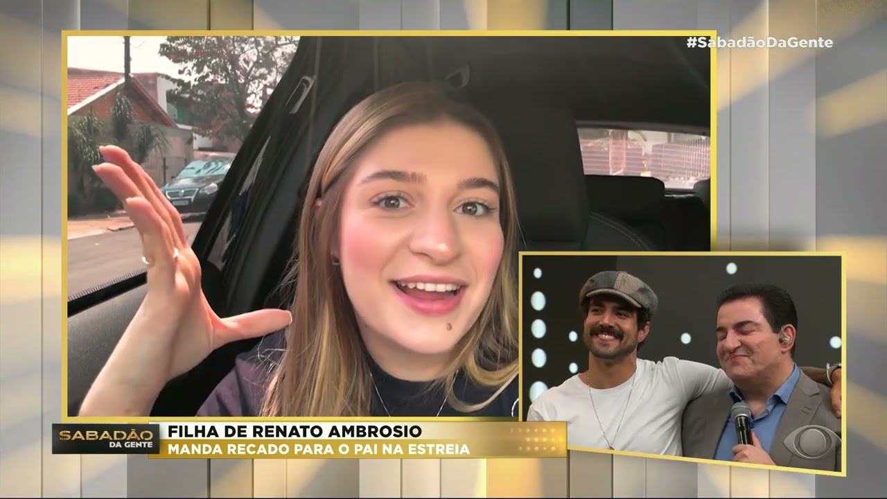 Renato Ambrósio chora com homenagem da família em estreia de programa na Band: 