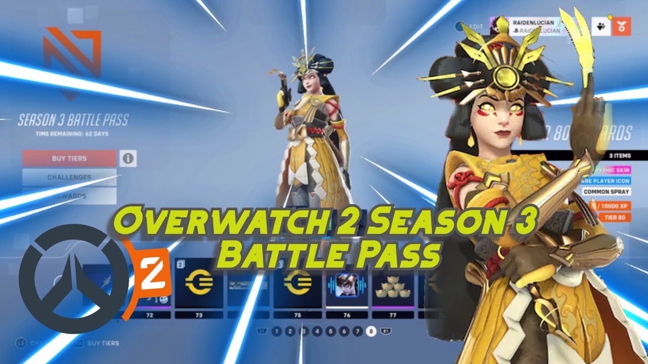 Overwatch 2 Season 3 FULL BATTLE PASS TIERS