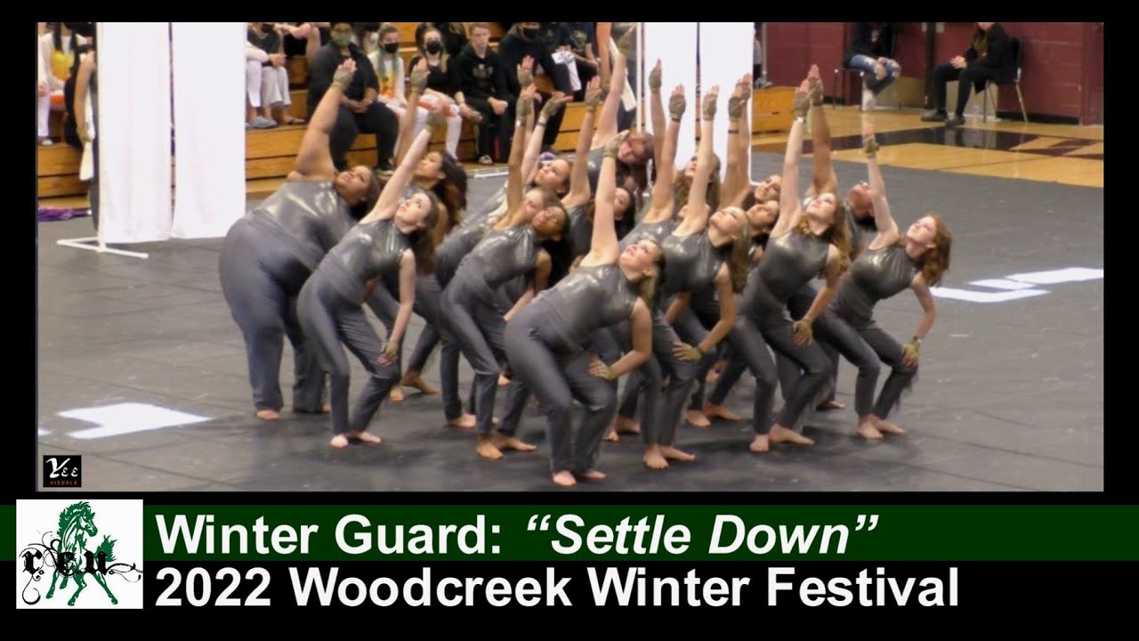 2022 REU Winter Guard at Woodcreek Winter Festival: 