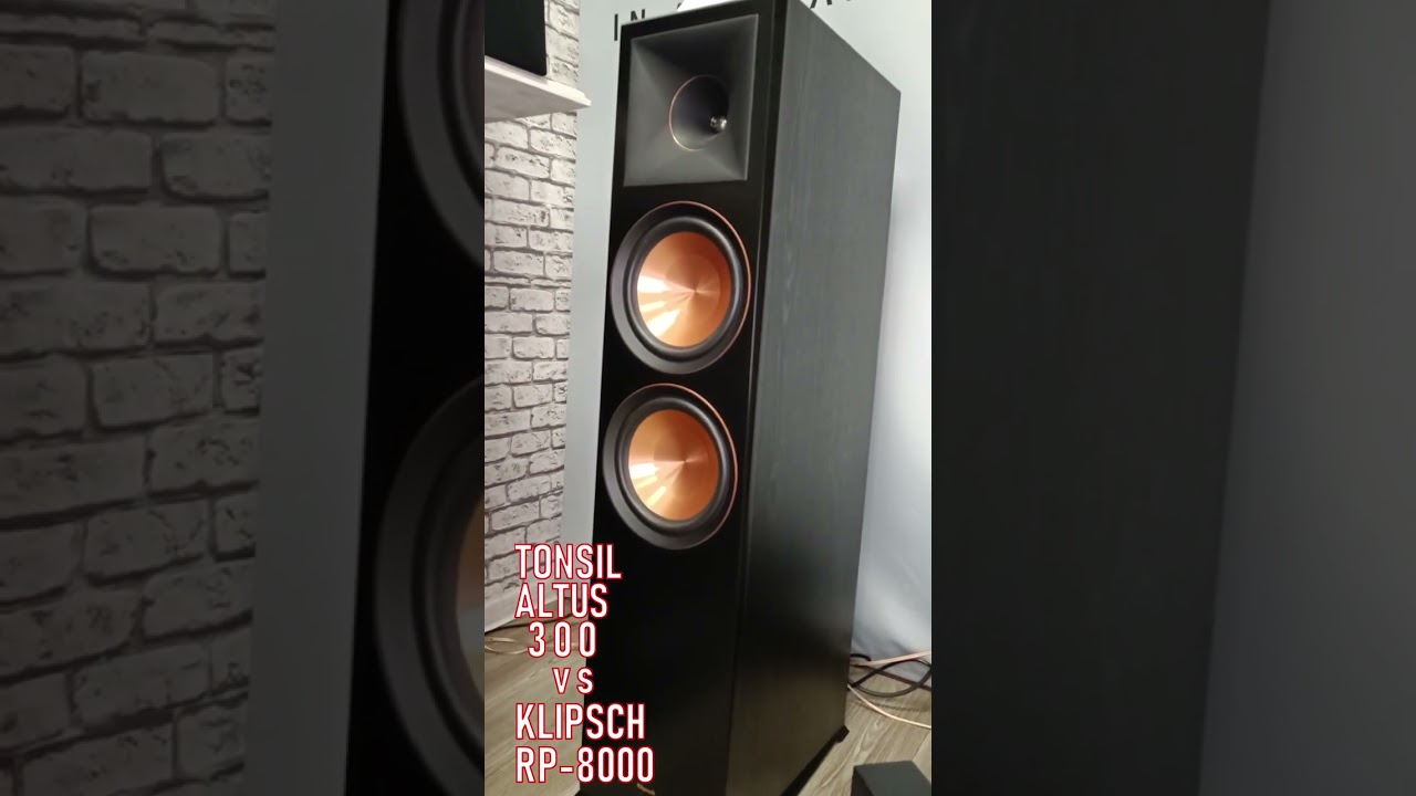 Klipsch RP-8000F vs Tonsil Altus 300 - luźny materiał z akcji #shorts Chainsmokers
