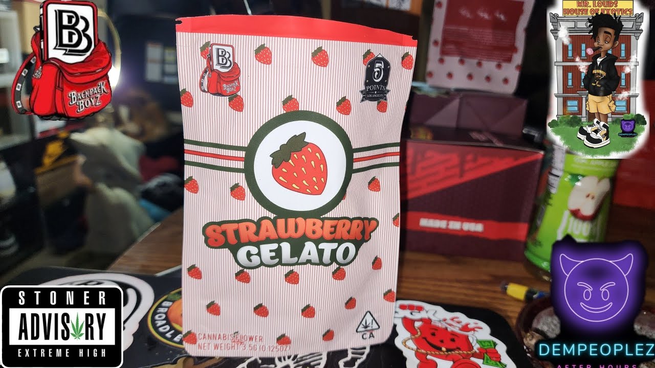 Backpack 🎒 Boyz | Strawberry 🍓 Gelato | Strain Review | Mr.Loudshouse | Giveaway Winners At End