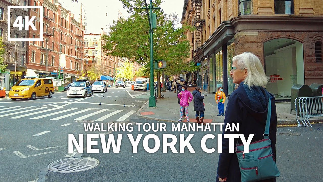 [4K] NEW YORK CITY - Walking Tour Manhattan, Upper West Side, Columbus Avenue, Travel, NYC