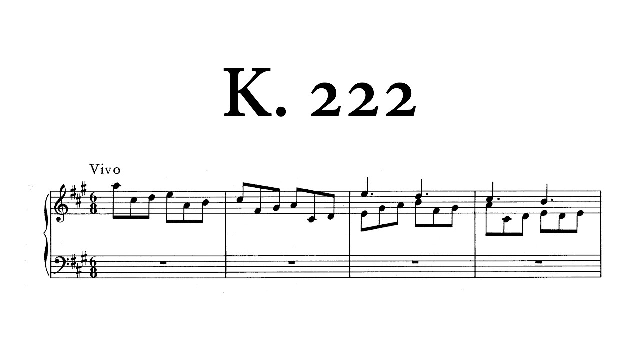 D. Scarlatti - Sonata in A major, K.222 (David Louie)