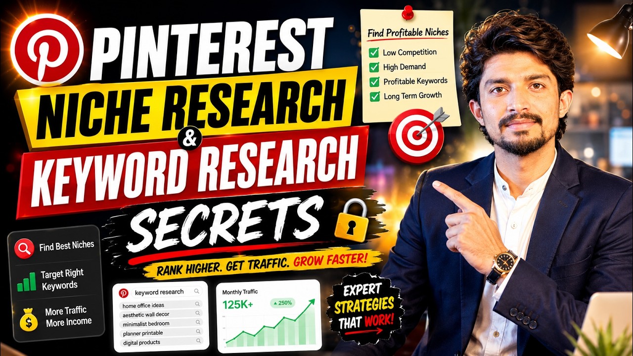 Profitable Pinterest Niche Research Tutorial 🔥 9 Powerful Pinterest Keyword Research Secrets | Ep#3