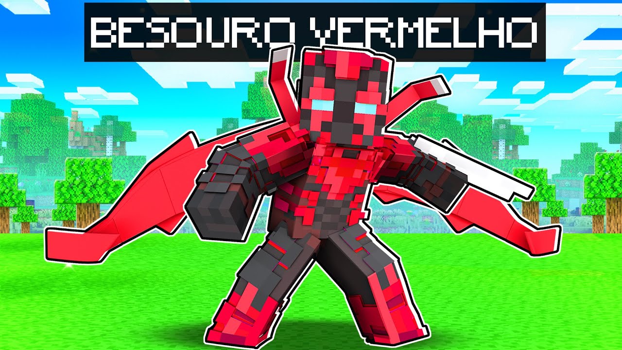 VIREI o BESOURO VERMELHO por 24 HORAS no Minecraft