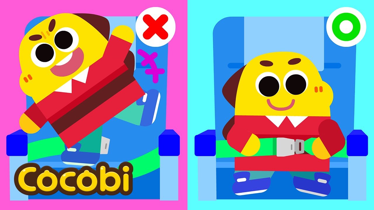 Mix - ¡Abróchemos el Cinturón en el Avión! y Más | Canciones de Seguridad para Niños | Cocobi