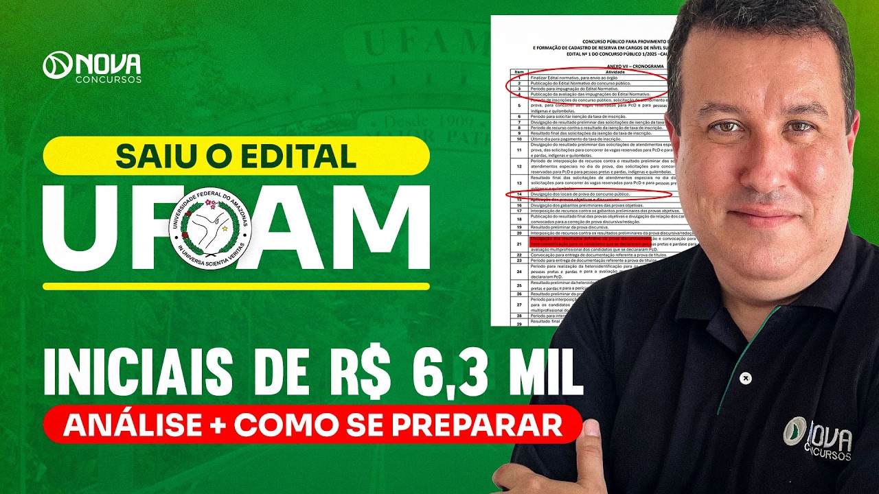 CONCURSO UFAM 2026 | Análise Completa do Edital! 🔥