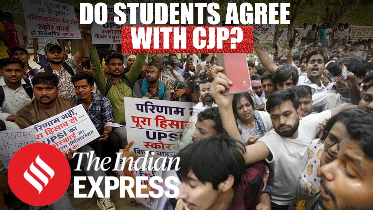 CJP's Abhijeet Dipke Joins Student Protest in Lucknow Over Competitive Exams