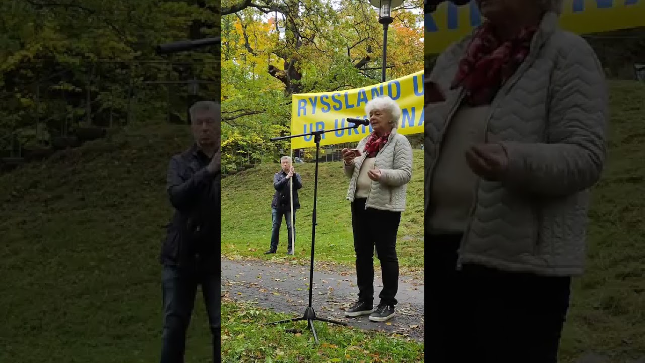 Maria Leissner, fd partiledare, L, tal Fria Ukrainas plats 25/10/08