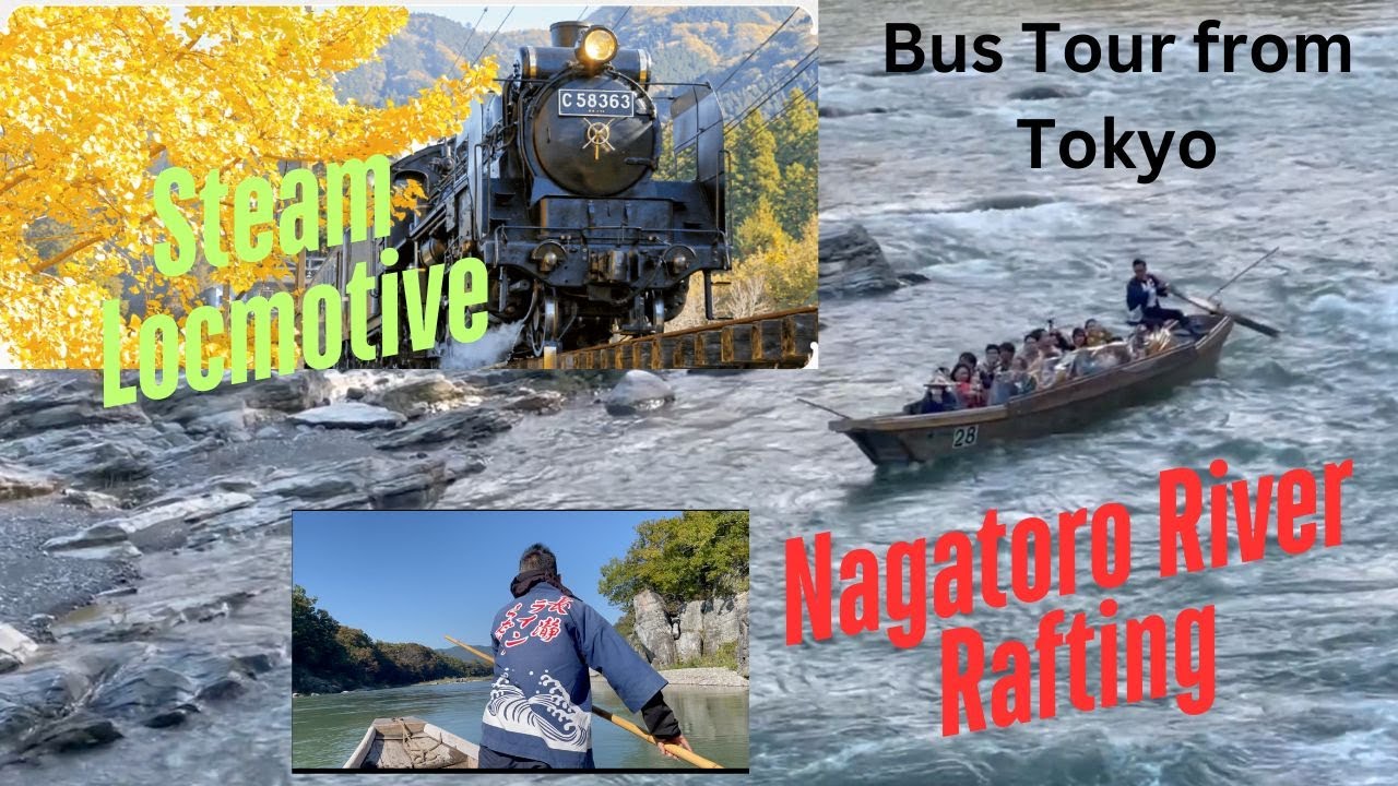 Avoid crowds. Day tour from Tokyo: Chichibu Railway steam locomotive and Nagatoro Rhine river cruise