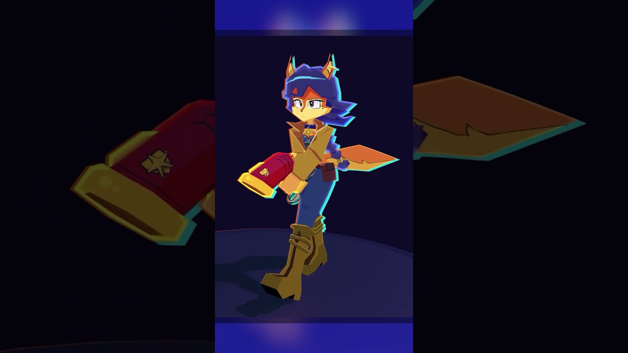 Low Poly Carmelita Fox (From Sly Cooper) ! ✨(Full video below!) #3danimation #3dmodeling #blender3d