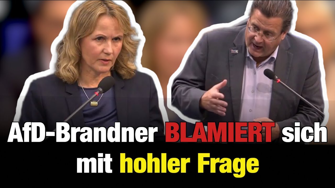 AfD-Mann Brandner blamiert 😅 sich mit hohler Frage