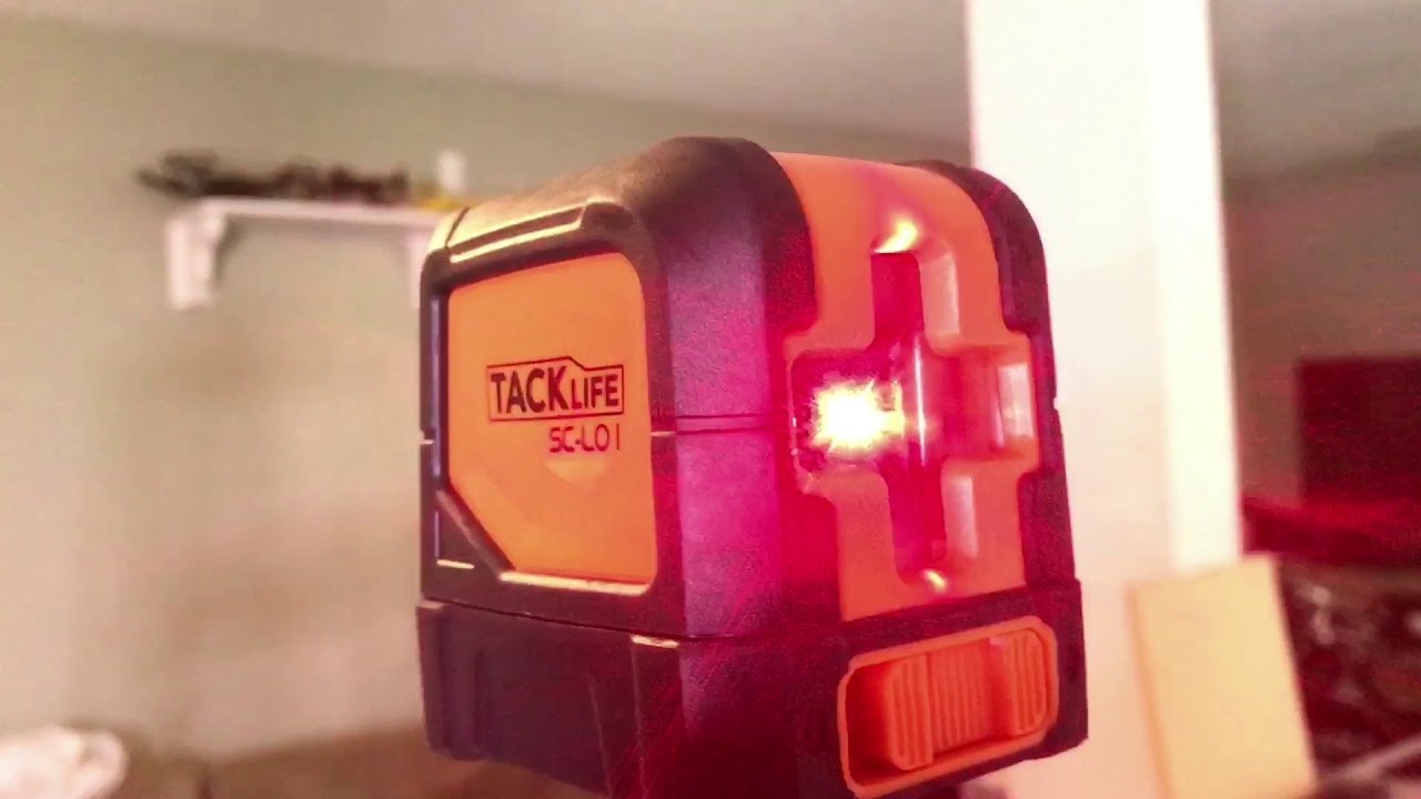 Tacklife SC-L01 - 50 Feet Laser Level Self-Leveling Horizontal and Vertical Cross-Line Laser