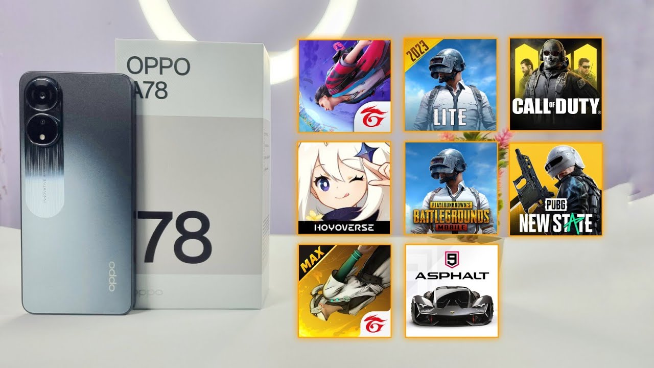 Oppo A78 8+ Games Test - PUBG/Genshin/New State/Free Fire/COD - Snapdragon 680