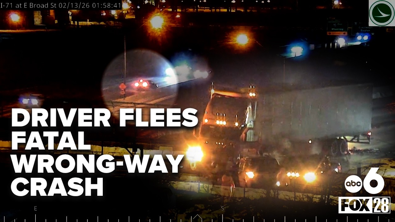 Person killed in wrong-way, multi-car Ohio crash on I-71, driver flees scene
