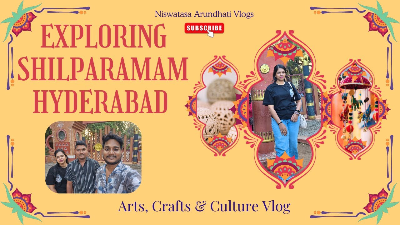 Exploring Shilparamam Hyderabad 🏺| Art & Craft Village | Hyderabad Travel Vlog | Niswatasa Arundhati