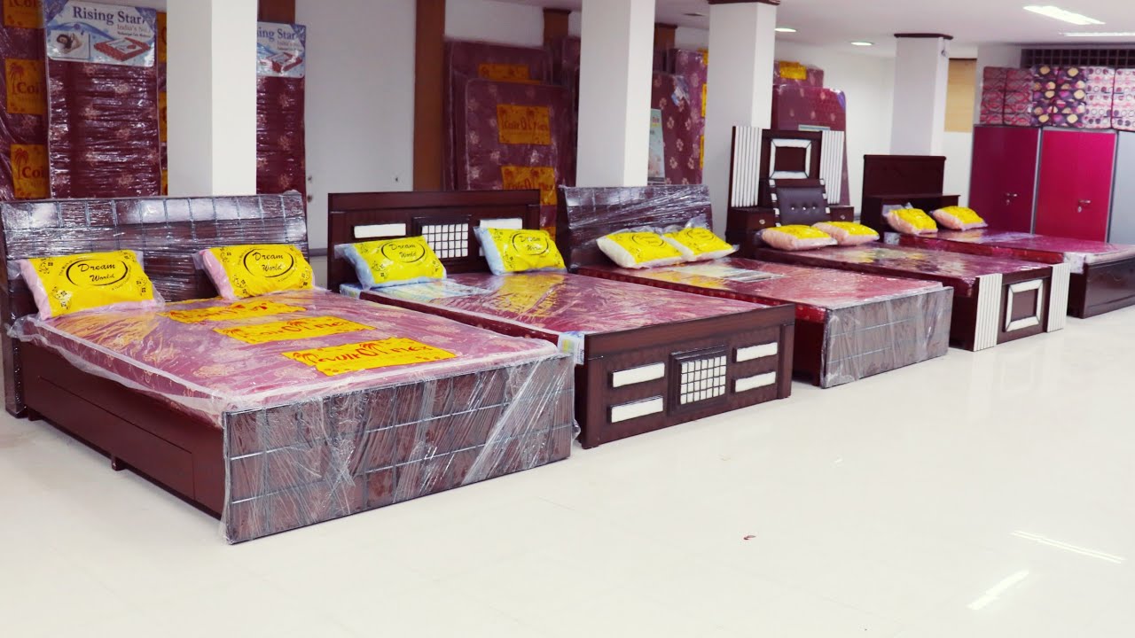 Top 50 Wooden Bed Double, Queen, King Size Models & Designs 2020 in Popular Furnitures