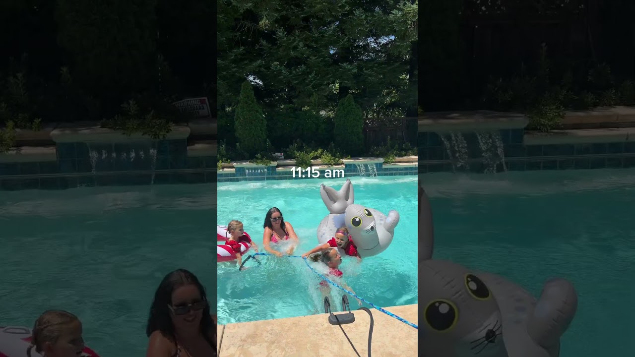 ASMR Summer Pool Day | Mom of 2 Sets of Twins + Pregnant 🩵🍉☀️
