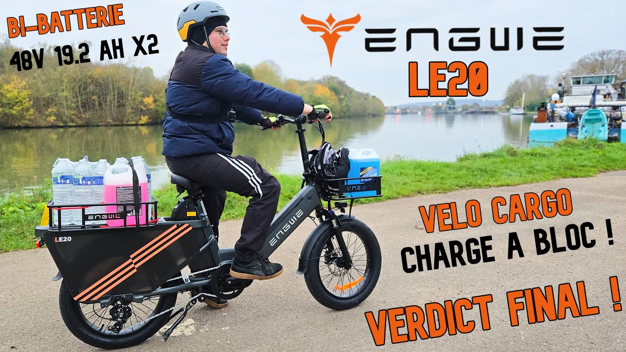 ENGWE LE20 : Test Chargé au Max ! - le Vélo Cargo Ultime ? - Bi-Batterie 350 km d'autonomie !