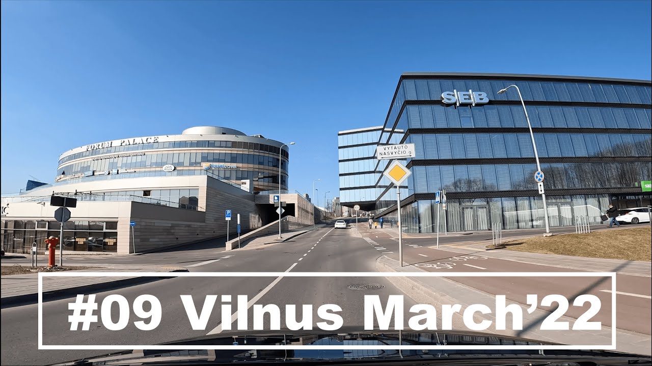 Car ride #09 Vilnius in Early Spring 2022